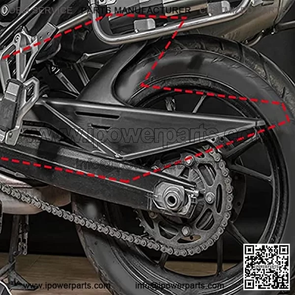for BMW F750GS F850GS Motorcycle Rear Tire Fender Hugger F750 F850 GS 18 2019 2020 Splash Guard Cover ABS Plastic Black Motorcycle - Image 2