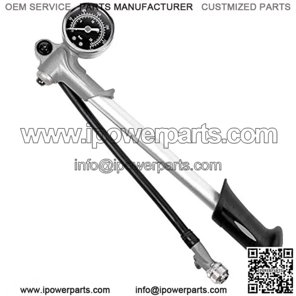 Bicycle High Pressure Shock Pump (300 Psi Max) Front Forks and Rear Suspension, Pump Head with Lever Lock