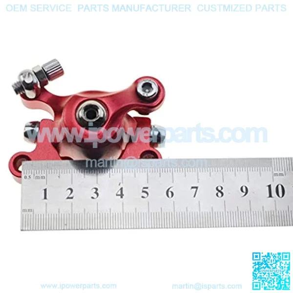 RED Brake Caliper+120mm Disc Rotor Brake Front Rear for MBX10 MBX11 Moto Rear Mini Bike 47cc 49cc Pocket Bike Goped Scooter Go-Kart Bicycle motorcycle Disc EBikes Mountain Bike And Sports Bike