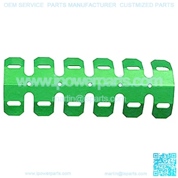 Motorcycle Exhaust Pipe Protector Exhaust Heat Shield Cover for All Off Road ATV Dirt Bike (short, green) - Image 2