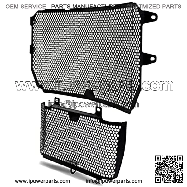 MT10 Motorcycle Radiator Grille Guard Protector Cover & Oil Guard Kit for MT-10 MT10 MT 10 2016 2017 2018 2019 2020 MT-10 MT10 MT 10 SP 2016-2020 (Black)