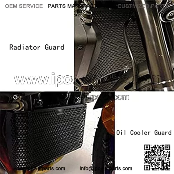 MT10 Motorcycle Radiator Grille Guard Protector Cover & Oil Guard Kit for MT-10 MT10 MT 10 2016 2017 2018 2019 2020 MT-10 MT10 MT 10 SP 2016-2020 (Black) - Image 2