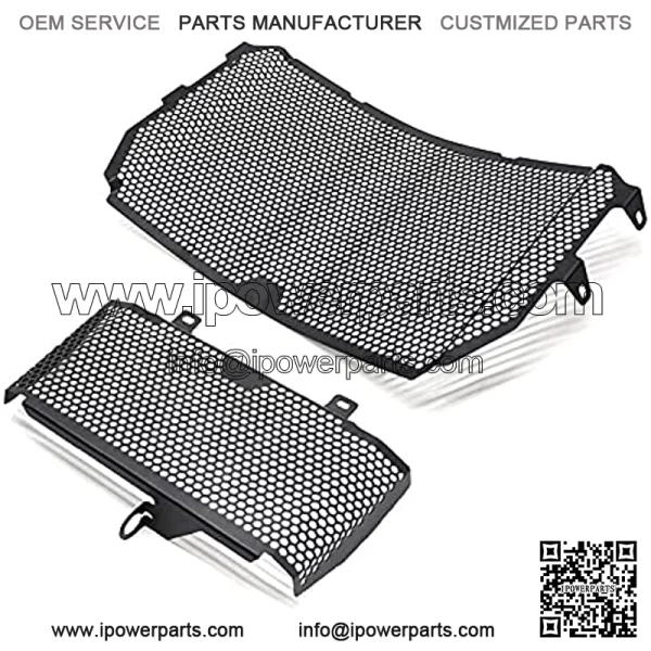 MT10 Motorcycle Radiator Grille Guard Protector Cover & Oil Guard Kit for MT-10 MT10 MT 10 2016 2017 2018 2019 2020 MT-10 MT10 MT 10 SP 2016-2020 (Black) - Image 3