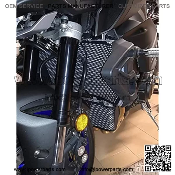 MT10 Motorcycle Radiator Grille Guard Protector Cover & Oil Guard Kit for MT-10 MT10 MT 10 2016 2017 2018 2019 2020 MT-10 MT10 MT 10 SP 2016-2020 (Black) - Image 4