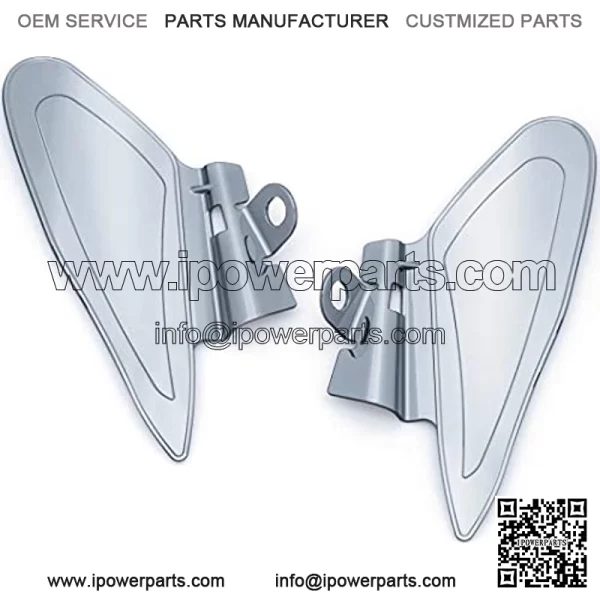 7181 Motorcycle Accessory: Heat Deflector Saddle Shields for 2014-19 Indian Motorcycles, Reflective Smoke, 1 Pair