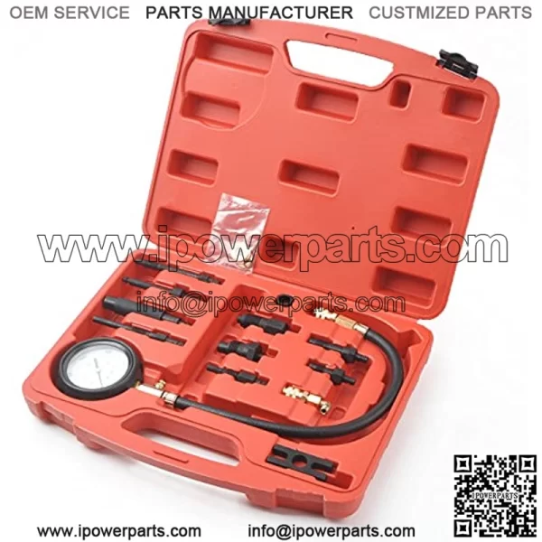 TOOLS AUTOMOTIVE 16 Pc Diesel Engine Compression Pressure Testing Kit 70 Bar Cars Vans - Image 3