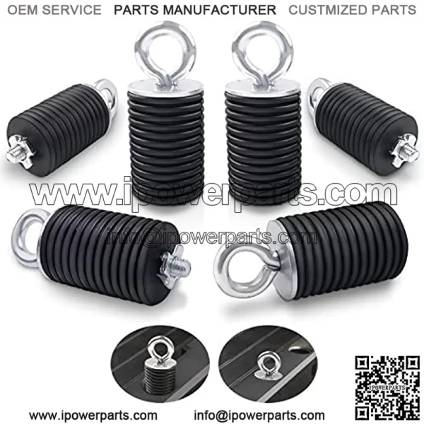 Tie Down Anchors,UTV Lock and Ride 2" Bed Anchor Compatible with Polaris General Ranger 500 570 1000 XP 900 800 700 with 1-7/16" Hole(6 Pcs,Black)