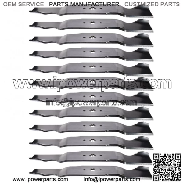 12PK Blades Fits Cub Cadet GT1054 GTX1054 GT1554 w/ 54" Deck 942-0677B