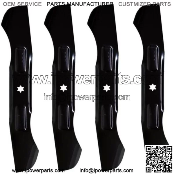 (4) Fits Hi-Lift Blade Fits CubCadet LTX1045 LTX1046 46 Deck Fits Stens 335-757