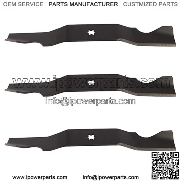 set of 3 50" mower blades Fits Cub Cadet MTD 742-04053A 742-04056