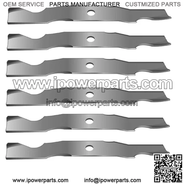 Set of 6 Heavy Duty Lawn Mower Blade For 50" Fits Cub Cadet 759-04047 742-04068