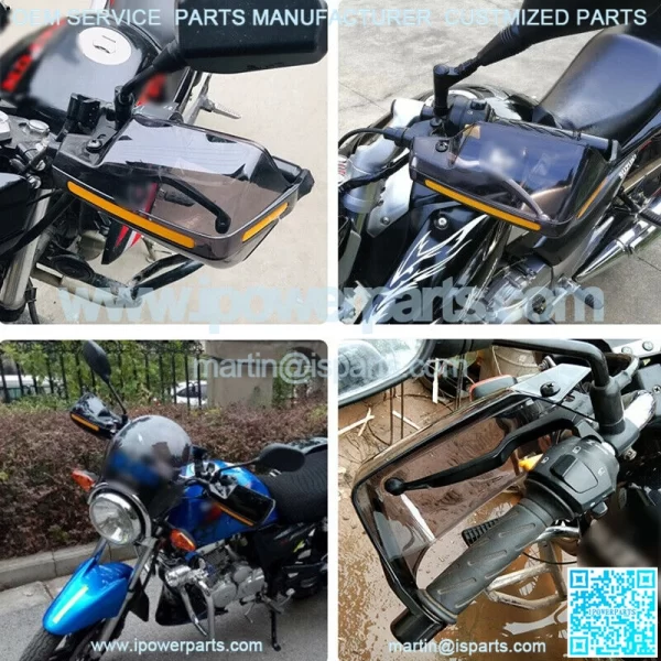 22mm 7/8'' ATV Motorcycle Handle Bar Hand Guard Protector Wind Deflector Shield - Image 4