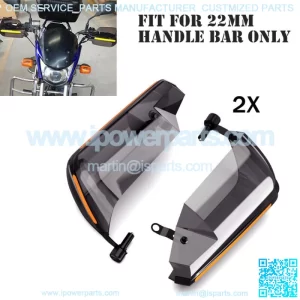 Pair ATV Motorcycle L+R Handle Bar Hand Guard Protector Wind Deflector Shield