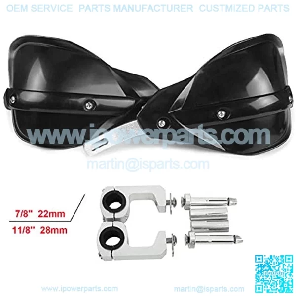 Hand Guards Dirt Bike Motorcycle Handguards 7/8" and 1 1/8" Brush Bar For off Road ATV Motorcycle Pit Dirt Bike Motocross (Black)