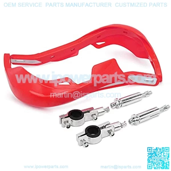Motorcycle Universal Handguards Aluminum Hand Guards Brush Bar For off Road ATV For Motocross Dirt Bike Enduro -Red