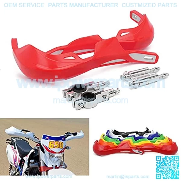 Motorcycle Universal Handguards Aluminum Hand Guards Brush Bar For off Road ATV For Motocross Dirt Bike Enduro -Red - Image 2