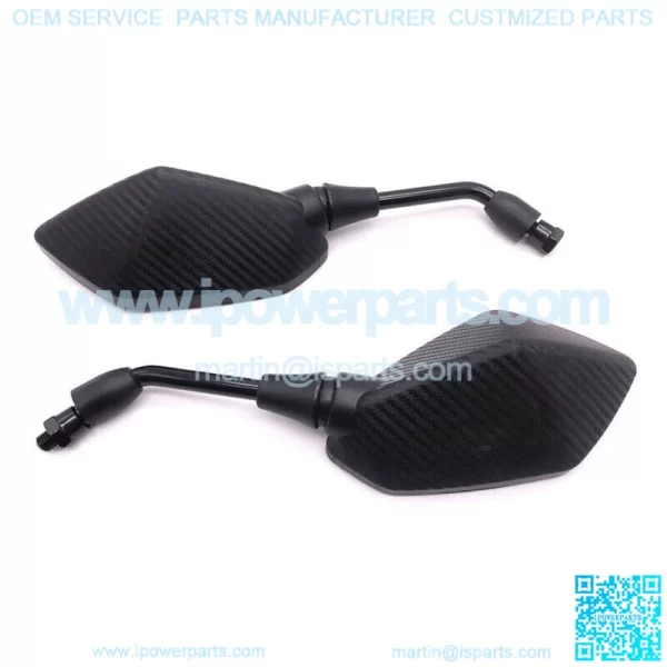 Pair of Motorcycle ATV Scooter 7/8" 22mm Handle Bar End Rearview Side Mirrors - Image 5