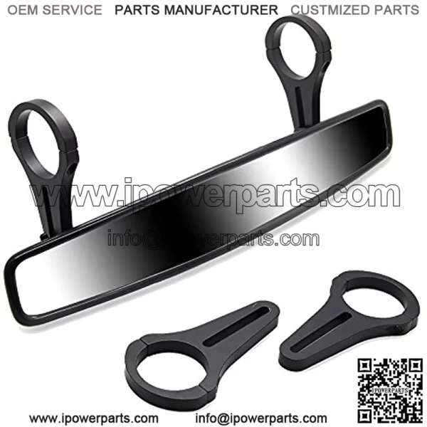 RearView Mirror 15" UTV Race Mirror with 3/4 1.75" or 2" Clamps for 800 900 1000 PRO XP Can Am Commander Maverick Honda Pioneer Arctic Cat Wildcat X Center Convex Rearview Mirrors