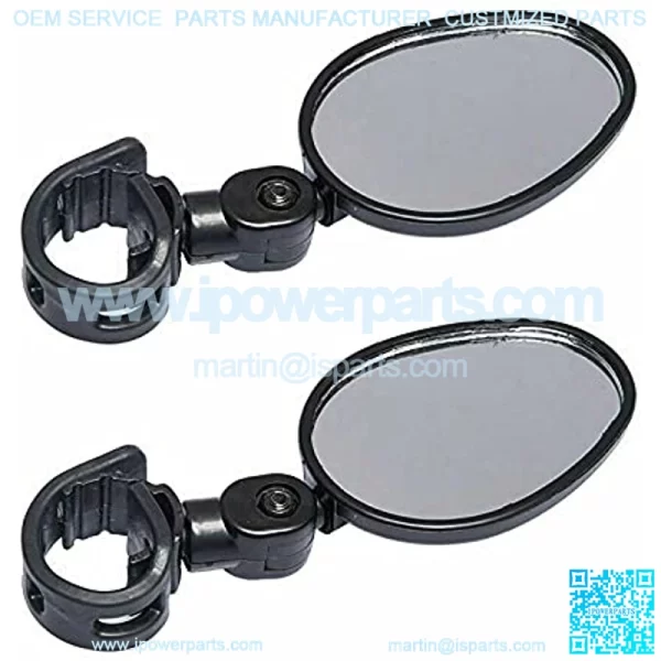 Rear View Mirror Handlebar Mirror Mini 360 Degree Rotary for Road Bike Bicycle 2 pcs