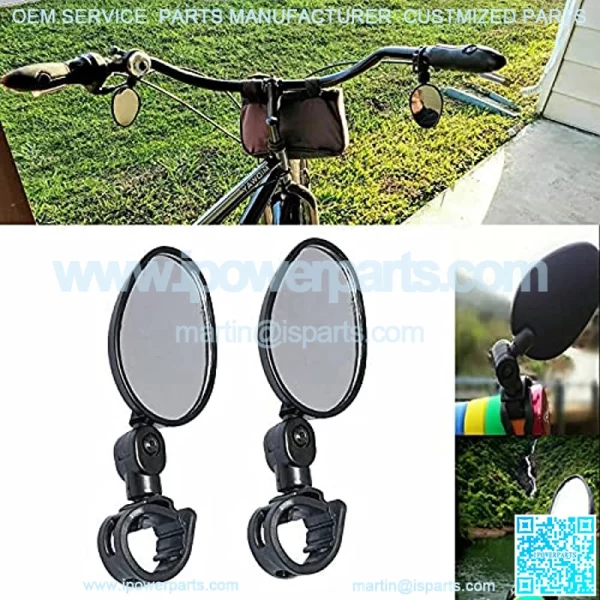 Rear View Mirror Handlebar Mirror Mini 360 Degree Rotary for Road Bike Bicycle 2 pcs - Image 3