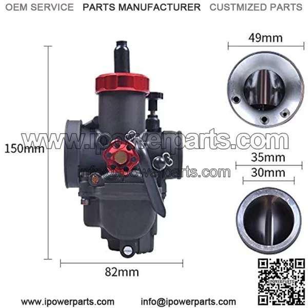 RACING PARTS Replacement Orginal High Performance Speed Modified Carburetor PE30MM Main Slow Fit Motorcycle Scooter Atv Dirt bike 180CC-300CC Honda Yamaha Suzuki Kawasaki CG GY6 Engine - Image 2