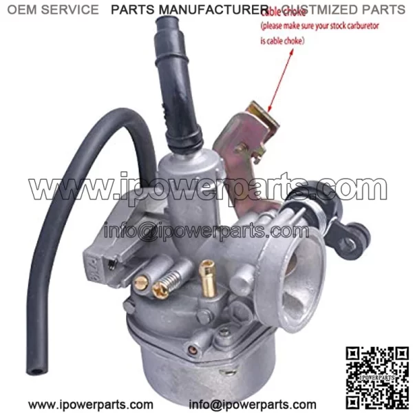 PZ19 Carburetor for Compatible with ATV Cable Choke Carb Gaskets with 35mm Motorcycle Air Filter Fuel Filters for Made 50cc 70cc 90cc 100cc 110cc 125cc Dirt Bike Scooter Go Karts - Image 4