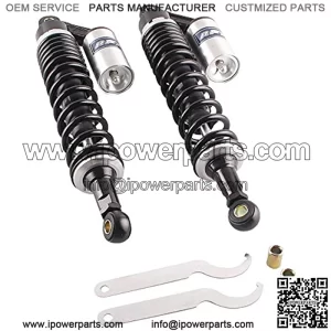 Pair Motorcycle 15 3/4 Inch 400mm Rear Air Shock Absorbers for 150cc~750cc Karting Scooter ATV Suzuki Honda Kawasaki