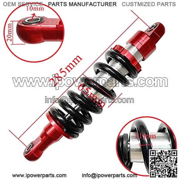 Motorcycle Shock Absorber Rear Suspension 285mm 11.2'' Adjusting Rear Shock Absorbers for70cc - Image 5