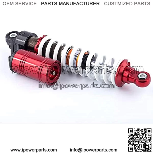 Motorcycle Rear Air Shock 12.6" 320mm Absorbers Pair Replacement Suspension Universal Compatible For Go Kart 2 pcs (Red) - Image 2