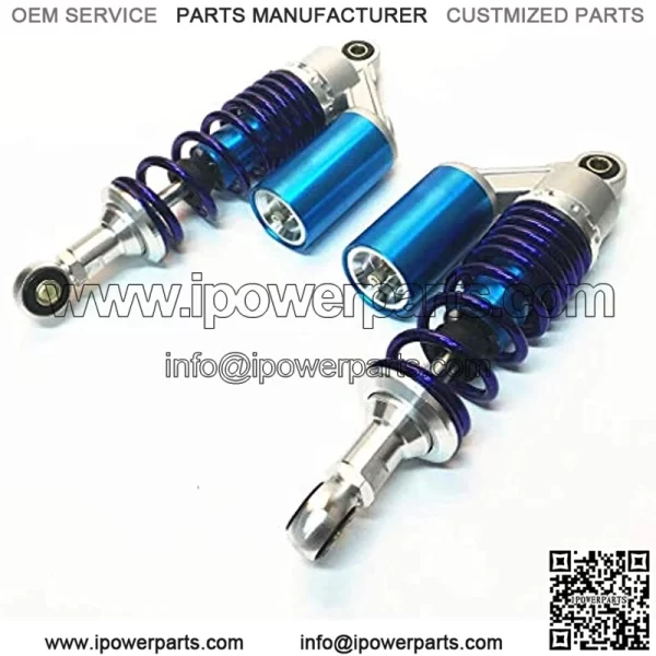 340mm Motorcycle Air Shock Absorbers Universal Fit for Honda Suzuki Kawasaki ATV Go Kart Quad Dirt Sport Bike (Blue) - Image 3