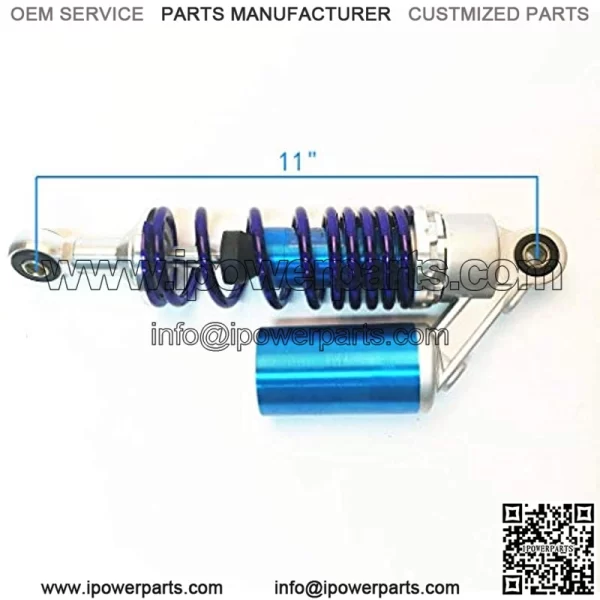 340mm Motorcycle Air Shock Absorbers Universal Fit for Honda Suzuki Kawasaki ATV Go Kart Quad Dirt Sport Bike (Blue) - Image 4