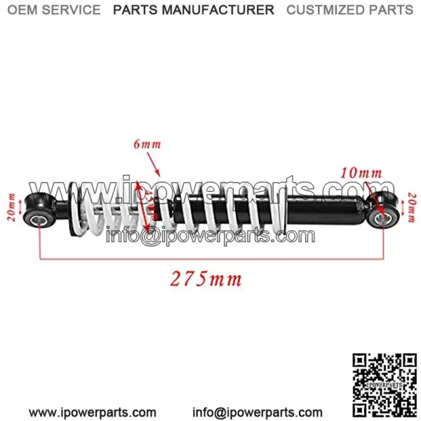 2PCS 10.8" 275mm 350LBS Front Shock Absorbers Suspension for Quad ATV Go Kart 4 Wheeler - Image 4