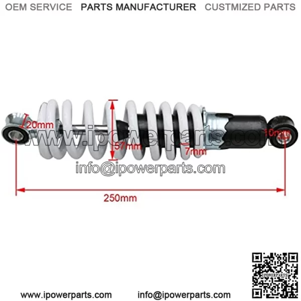 9.84" 250mm Rear Shock Absorber Sensa-Trac Load | Spring Assist Loaded Carrier Shocks for ATV Quad bike 4 Wheeler - Image 5