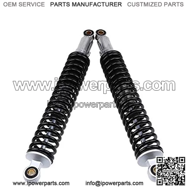 Motorcycle Shock Motorcycle Rear Shock 15.7"/400mm Universal Rear Suspension 1Pair Black - Image 2