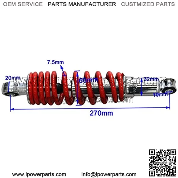 270mm 10.6" Rear Shock Absorber Sensa-Trac Suspension for ATV 4 Wheeler Quad Bikes - Image 2