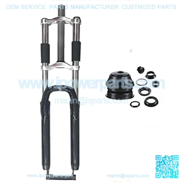 Suspension Fork 26" and 1 1/8" Headset Combo,Disc Brake,Black