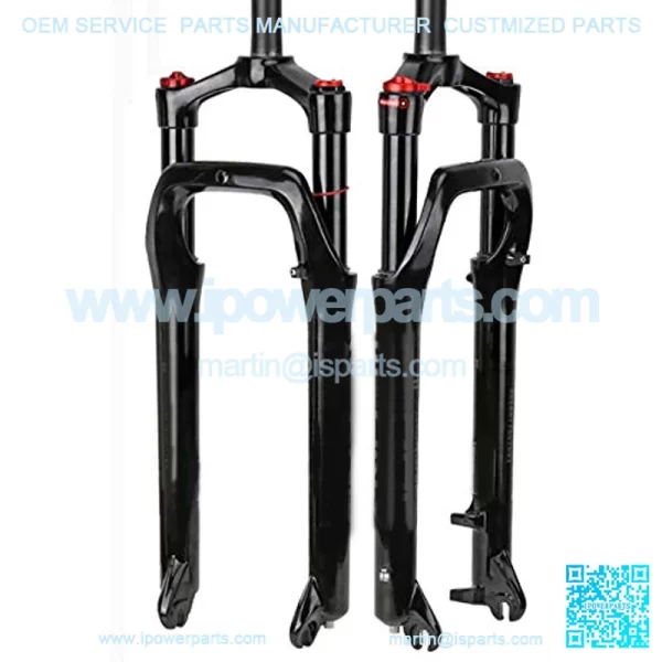 Bike Air Fat Fork- Snow Fat Fork Travel 100MM Aluminum-Alloy Material Fit 4.0" Tire Mountain Bike