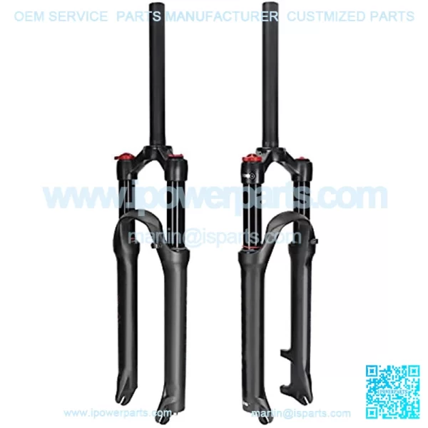 Bike Air Suspension Fork,26/27.5,Manually Adjustable Front Forks,Travel 120mm,Rebound Adjust Straight Tube 28.6mm QR 9mm for Mountain Bike