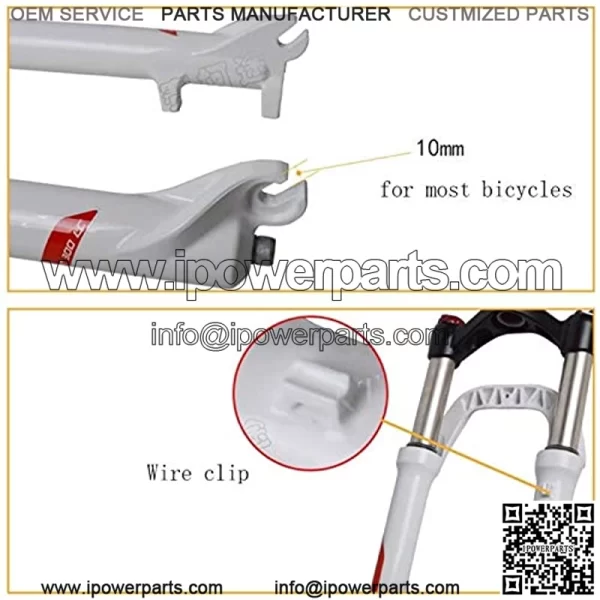 JIE KE Bicycle Front Fork Bike Suspension Fork 26" X 4.0" Tire ATV Snowmobile Shoulder Control Bicycle Accessories 1-1/8" Disc Brake Bicycle Accessories - Image 5