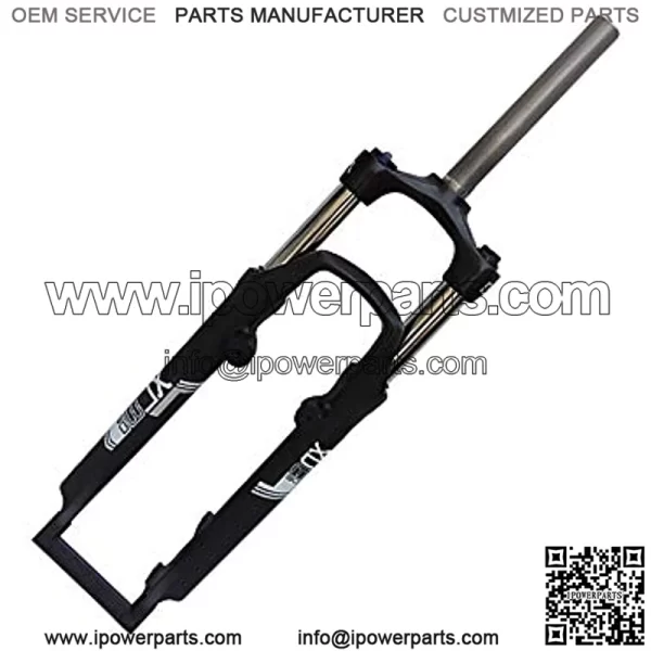 26 inch Snowmobile ATV Suspension Fork Oil Spring Lock Disc Brake Front Fork Aluminum Alloy Bicycl Parts Travel: 100mm