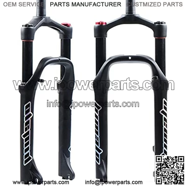 B Bolany 20 inch Snow Bike Air Fork - Beach Bike Fork 135MM Magnesium Alloy Bike Fat Suspension Fork for 4.0 Tire