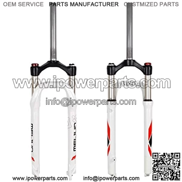 Bicycle Front Fork Bike Suspension Fork 26" X 4.0" Tire ATV Snowmobile Shoulder Control Bicycle Accessories 1-1/8" Disc Brake Bicycle Accessories - Image 2