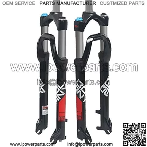 Mountain Bike Front Fork Suspension Fork Snowmobile ATV Shock Absorber Hydraulic Front Fork 26 Inch 4.0 Fat Tires Off-Road Bicycle 135MM Front Fork