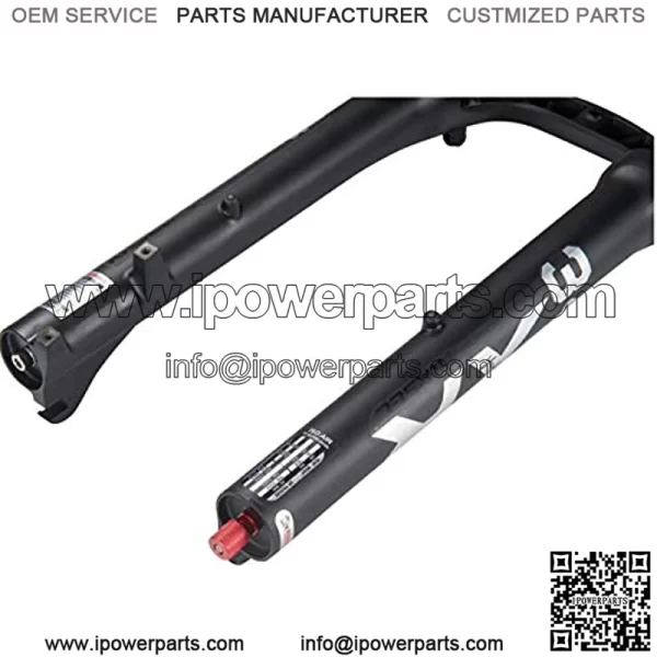 Snowmobile Fork 26/27.5/29 Inch Shock Absorber Stroke 100mm MTB Fork Straight Tube ATV Front Fork Air Suspension Fork (Color : Black Gold) - Image 4