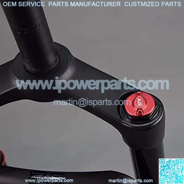 Urltra-Ligh Snowmobile/ATV Front Fork 26 Inch Fat Fork, Bike Air Suspension Fork 1-1/8" Shoulder Control QR 9135mm for 26x4.0 Wide Tires - Image 3