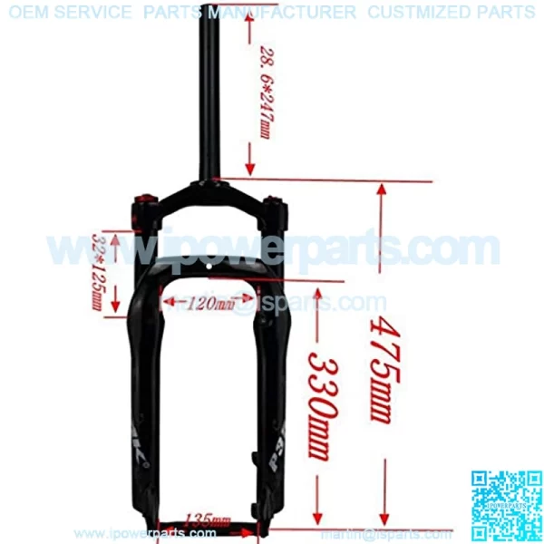 Adjustable Bike Suspension Forks,Magnesium Alloy 20 Inch Snowmobile ATV Wide Tire 4.0 Shock-Absorbing Oil-Gas Fork Mountain Bike Sports Outdoor - Image 2