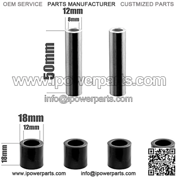 Preload MTB Mountain Wheel Chair Bike Rear Suspension Shock Absorber AL 6061 Coil Spring 750 Lbs 150mm (5.9") x 30mm 160mm (6.23") x 35mm 165mm (6.5") x 35mm with Extra Bushing - Image 3