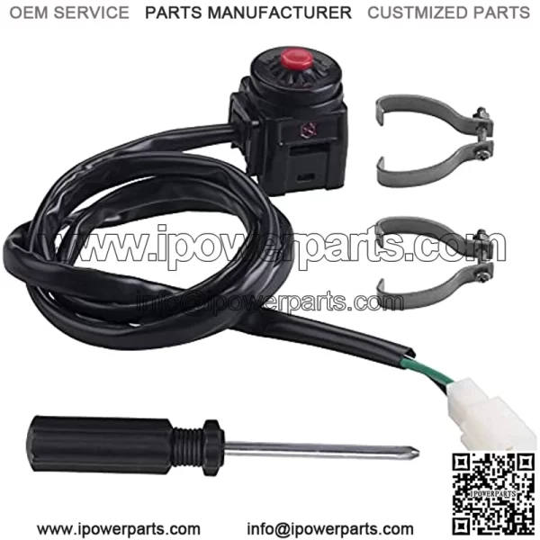MWMNUN Universal 7/8" Motorbike Switch Handlebar Motorcycle Kill Stop Switch Horn Button 22mm