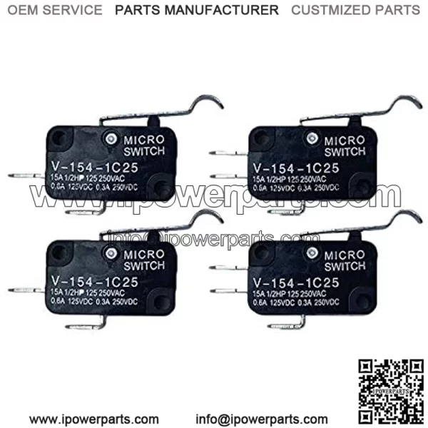 Automotive Authority 4 Pack MICRO SWITCH 2 & 3 Prong 1014807 1014808 For Club Car Golf Cart & Precedent