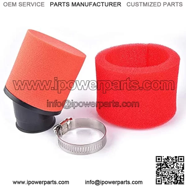 38mm Bent Angled Foam Air Filter Pod Replacement for ATV PIT Quad Dirt Bike Buggy - Image 3